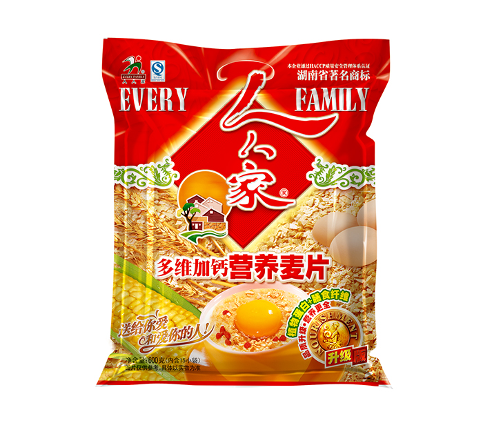 人人家多维加钙营养麦片600g